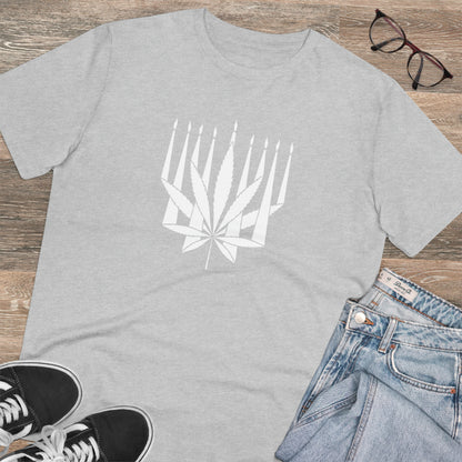 MENORAHJUANA-WHITE - Organic Creator T-shirt - Unisex