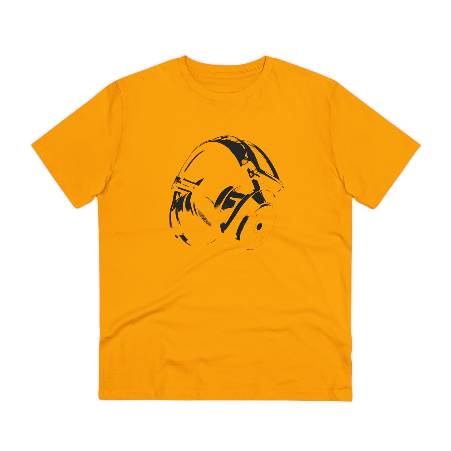 HEADPHONES - BLACK LOGO - Organic Creator T-shirt - Unisex