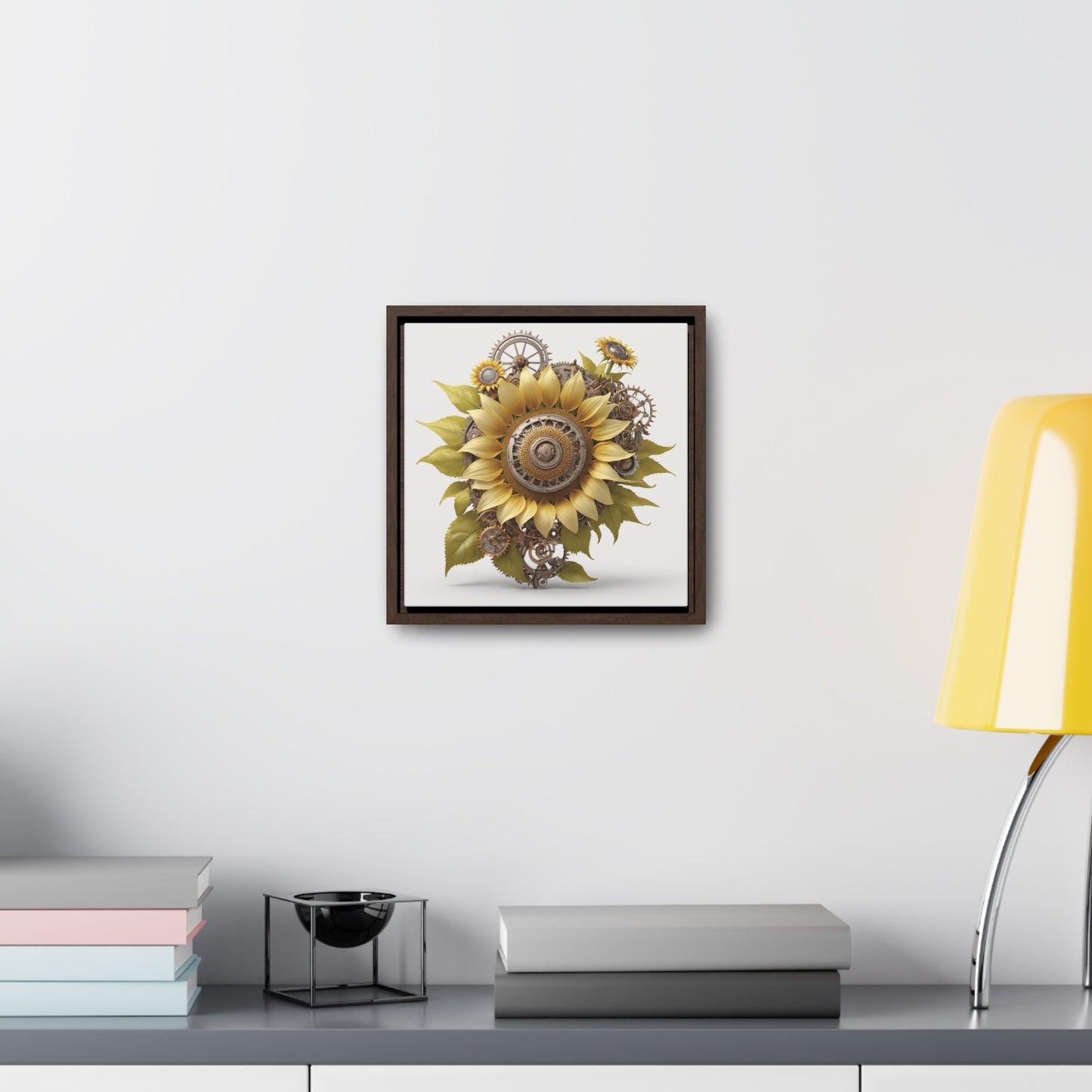 SUNFLOWER - Gallery Canvas Wraps, Square Frame