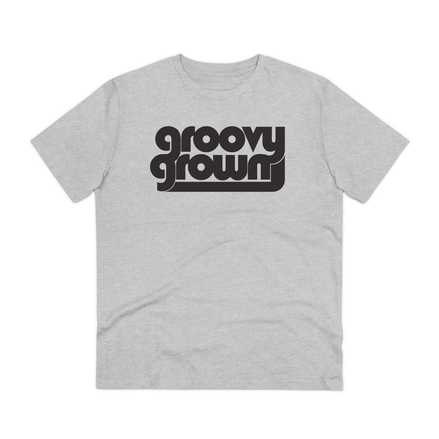 GROOVY GROWN - BLACK LOGO - Organic Creator T-shirt - Unisex