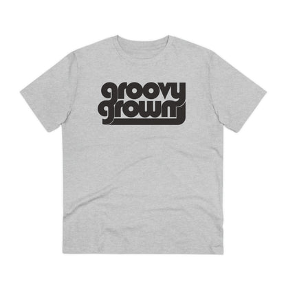 GROOVY GROWN - BLACK LOGO - Organic Creator T-shirt - Unisex