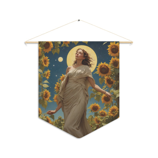 Sunflower Goddess Wall Pennant 2