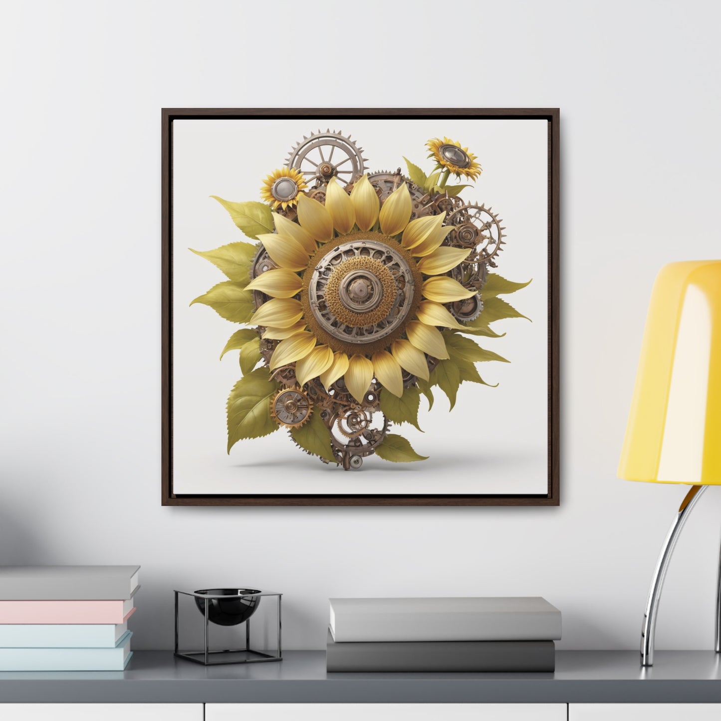 SUNFLOWER - Gallery Canvas Wraps, Square Frame