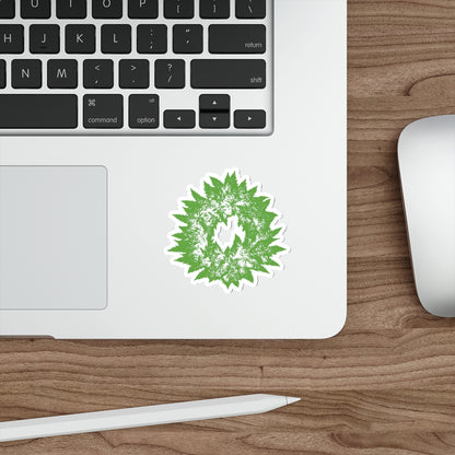GREEN WREATH - Die-Cut Stickers