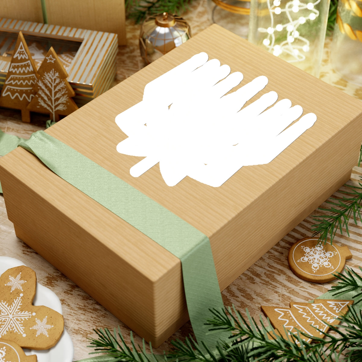 MENORAHJUANA STICKER WHITE - Kiss-Cut Stickers