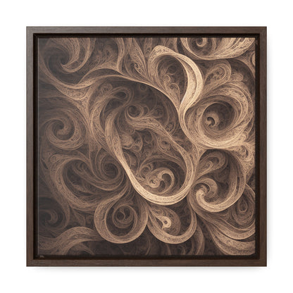 SEPIA SWIRL - Gallery Canvas Wraps, Square Frame