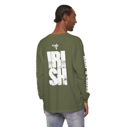 HARP & CROSS - Irish Leprechaun Graphic Long Sleeve T-Shirt-1
