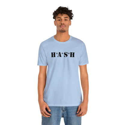 H*A*S*H BLACK LOGO- Unisex Jersey Short Sleeve Tee