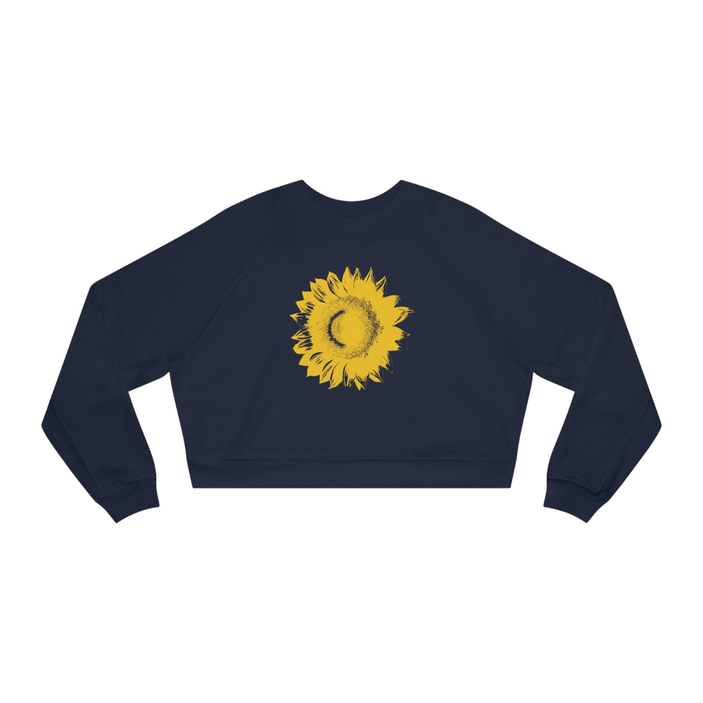 SUNFLOWER Yellow - Women's Cropped Fleece Pullover