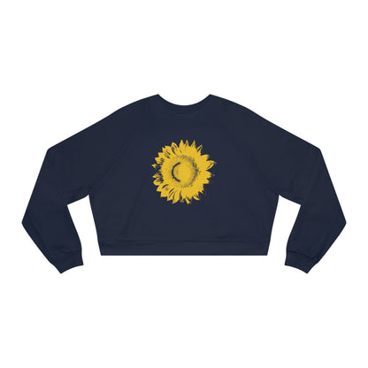 SUNFLOWER Yellow - Women's Cropped Fleece Pullover