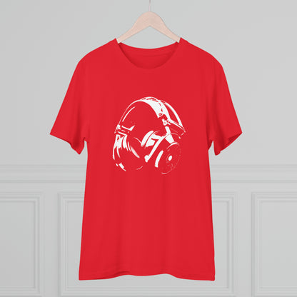 HEADPHONES - WHITE LOGO - Organic Creator T-shirt - Unisex