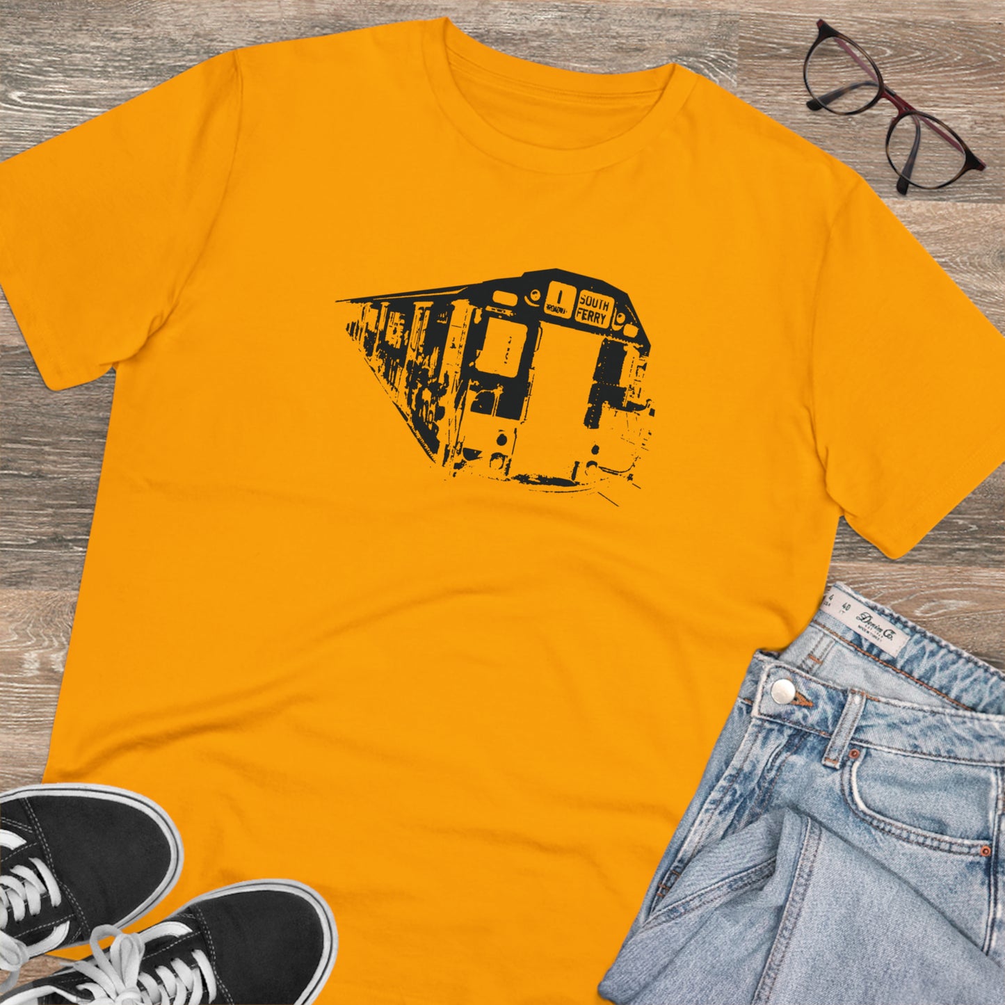 1 Train (BLACK) - Organic Creator T-shirt - Unisex