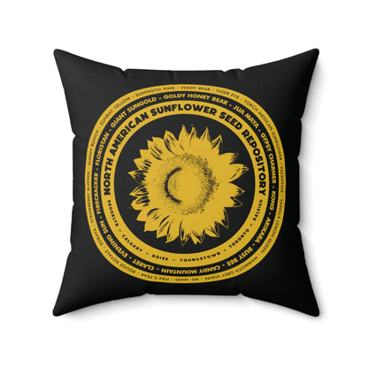 SUNFLOWER - Spun Polyester Square Pillow