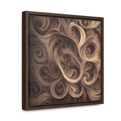 SEPIA SWIRL - Gallery Canvas Wraps, Square Frame