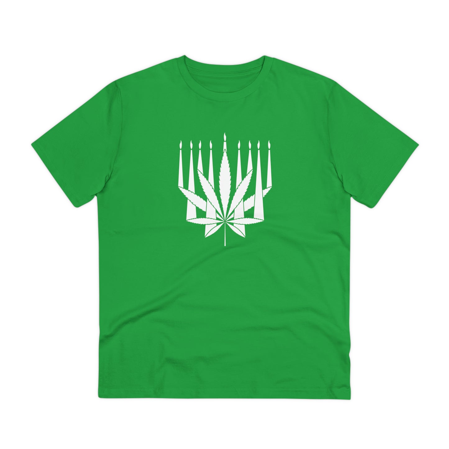 MENORAHJUANA-WHITE - Organic Creator T-shirt - Unisex