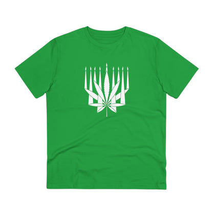 MENORAHJUANA-WHITE - Organic Creator T-shirt - Unisex