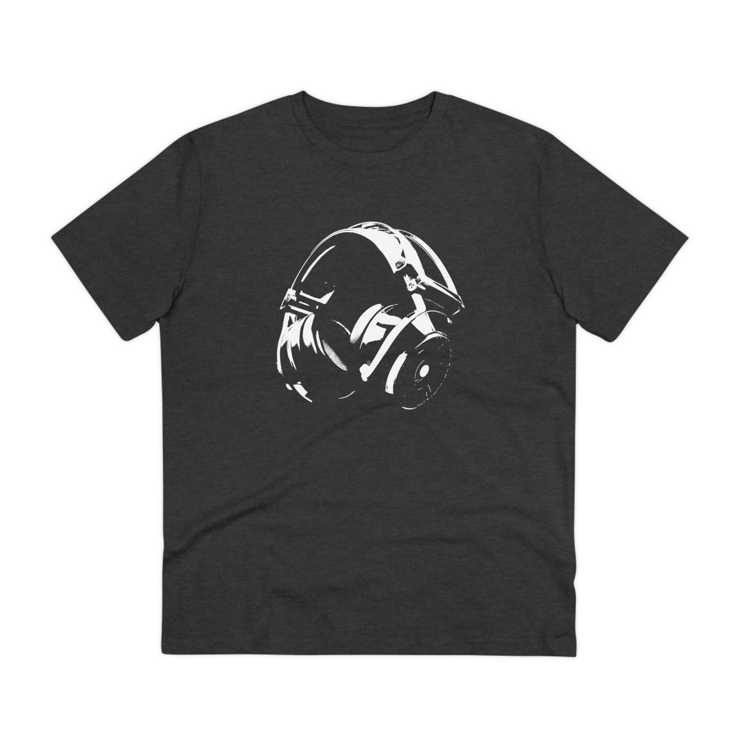 HEADPHONES - WHITE LOGO - Organic Creator T-shirt - Unisex