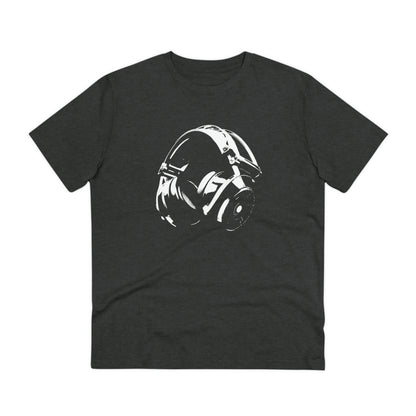 HEADPHONES - WHITE LOGO - Organic Creator T-shirt - Unisex