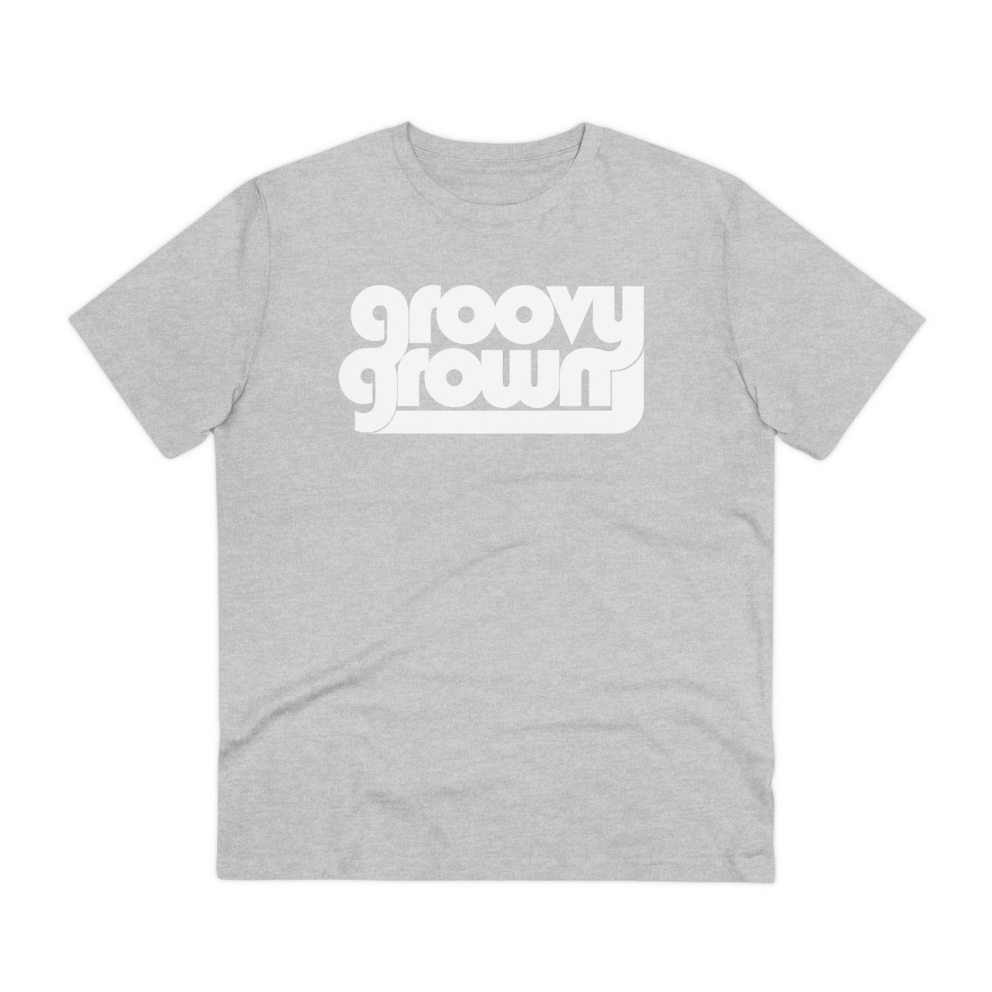 GROOVY GROWN - WHITE LOGO - Organic Creator T-shirt - Unisex