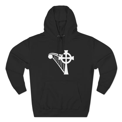 HARP & CROSS - WHITE LOGO - Unisex Premium Pullover Hoodie