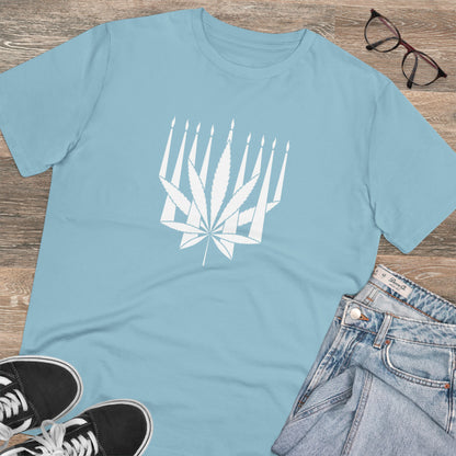 MENORAHJUANA-WHITE - Organic Creator T-shirt - Unisex