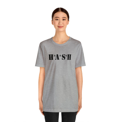 H*A*S*H BLACK LOGO- Unisex Jersey Short Sleeve Tee