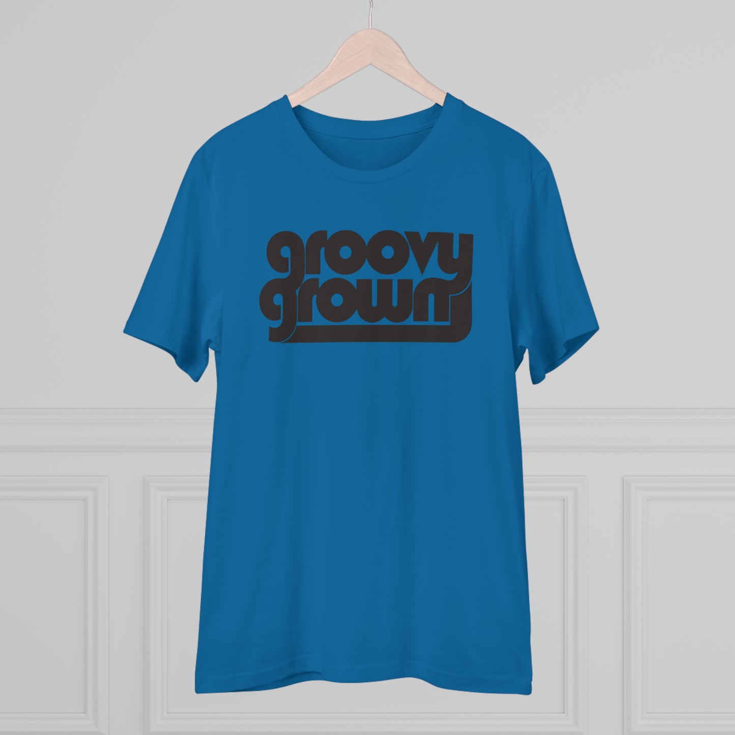 GROOVY GROWN - BLACK LOGO - Organic Creator T-shirt - Unisex