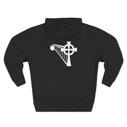 HARP & CROSS - WHITE LOGO - Unisex Premium Pullover Hoodie