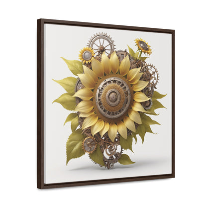 SUNFLOWER - Gallery Canvas Wraps, Square Frame