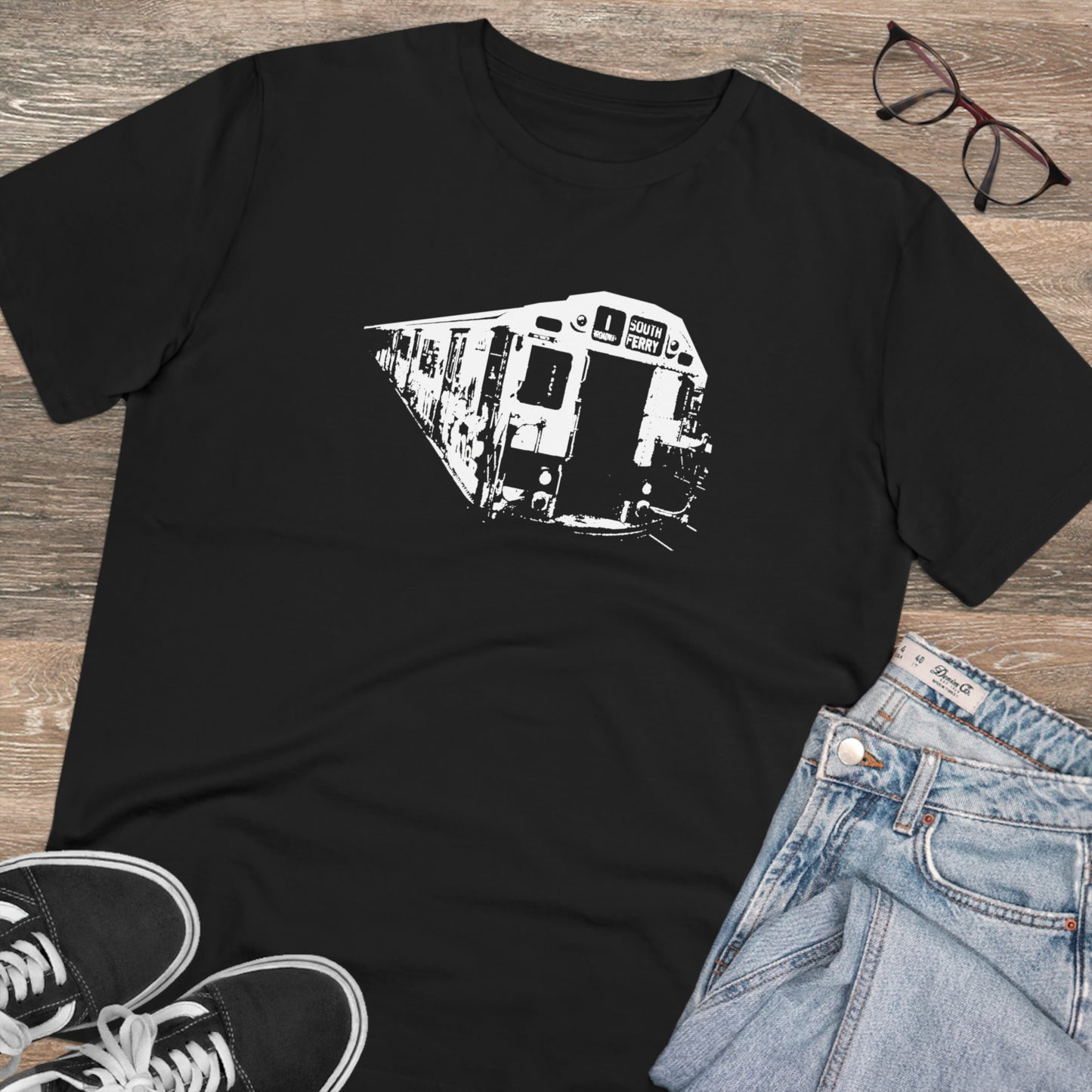 1 Train (WHITE) - Organic Creator T-shirt - Unisex