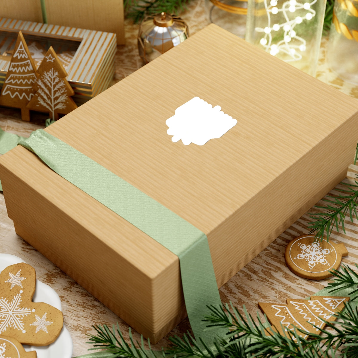 MENORAHJUANA STICKER WHITE - Kiss-Cut Stickers