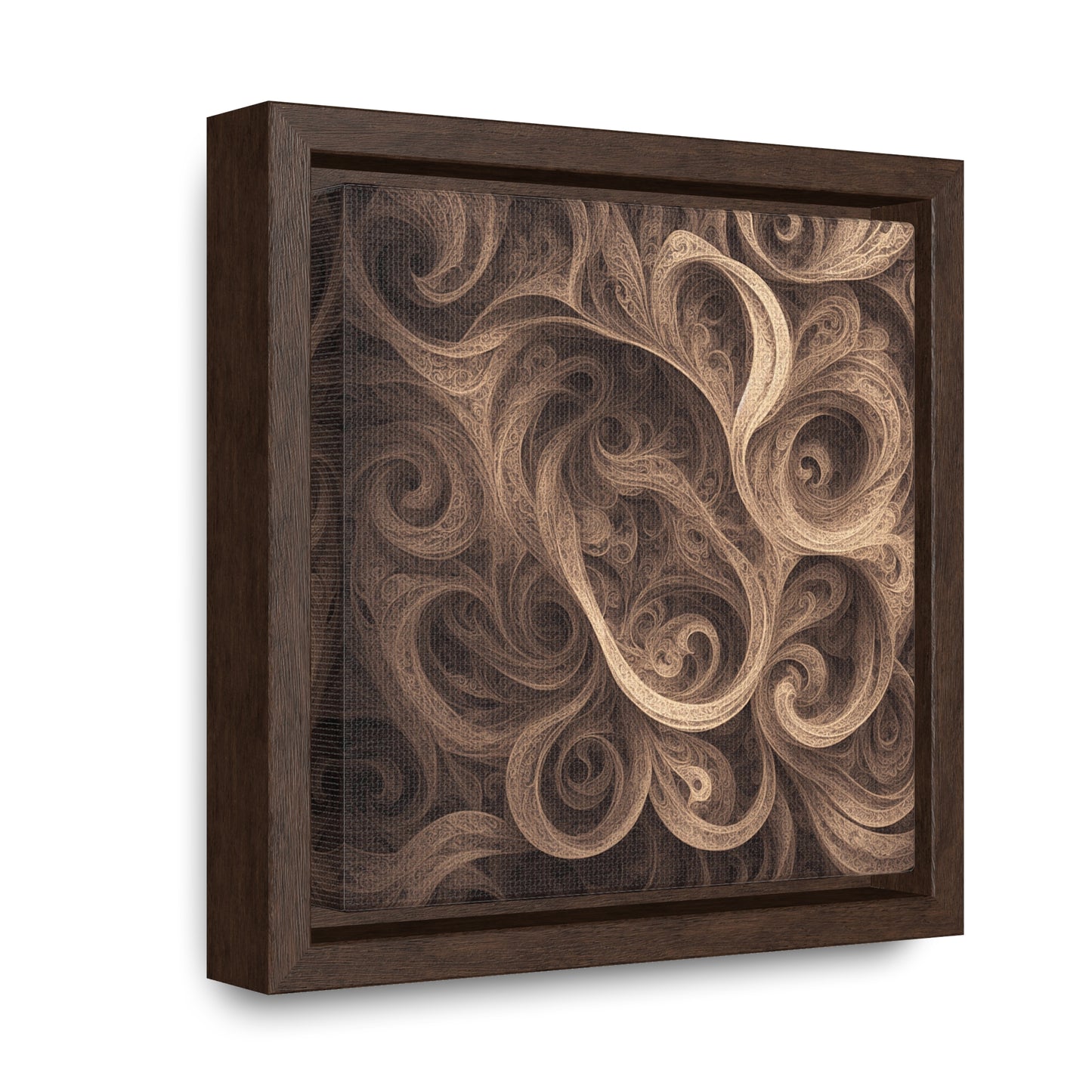 SEPIA SWIRL - Gallery Canvas Wraps, Square Frame