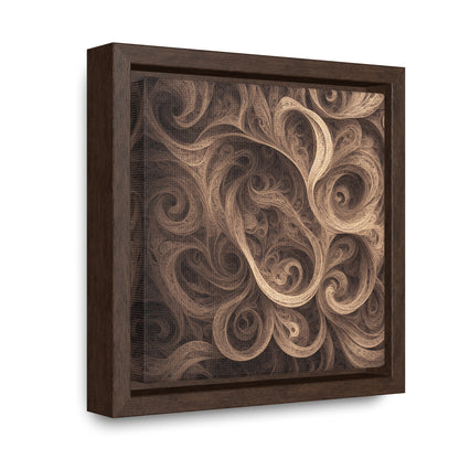 SEPIA SWIRL - Gallery Canvas Wraps, Square Frame