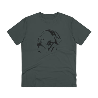 HEADPHONES - BLACK LOGO - Organic Creator T-shirt - Unisex