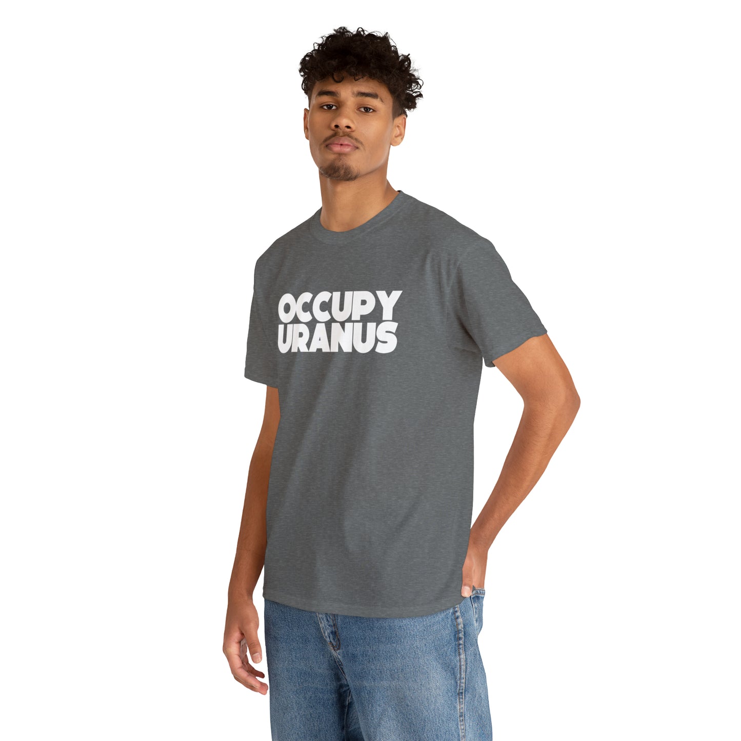 OCCUPY URANUS - Unisex Heavy Cotton Tee