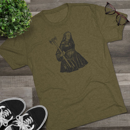 NUN - WHITE - Unisex Tri-Blend Crew Tee