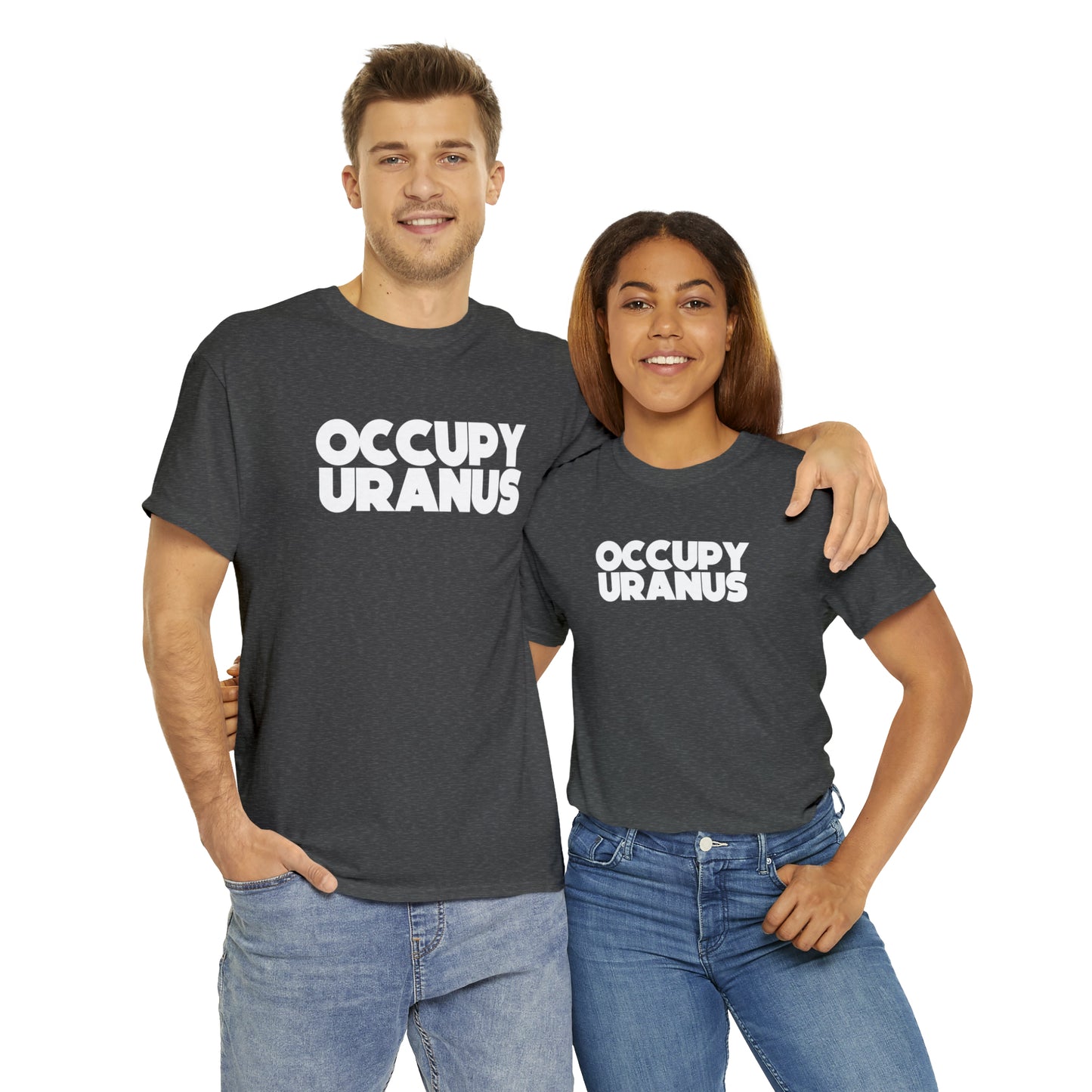 OCCUPY URANUS - Unisex Heavy Cotton Tee