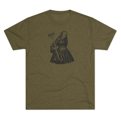 NUN - WHITE - Unisex Tri-Blend Crew Tee