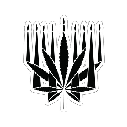 MENORAHJUANA STICKER - Kiss-Cut Stickers