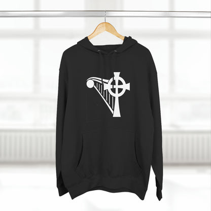 HARP & CROSS - WHITE LOGO - Unisex Premium Pullover Hoodie