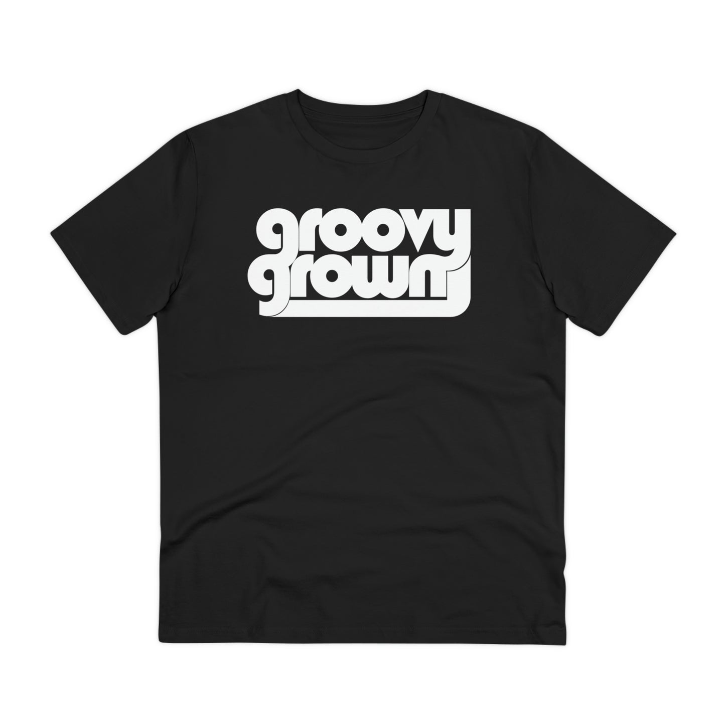 GROOVY GROWN - WHITE LOGO - Organic Creator T-shirt - Unisex