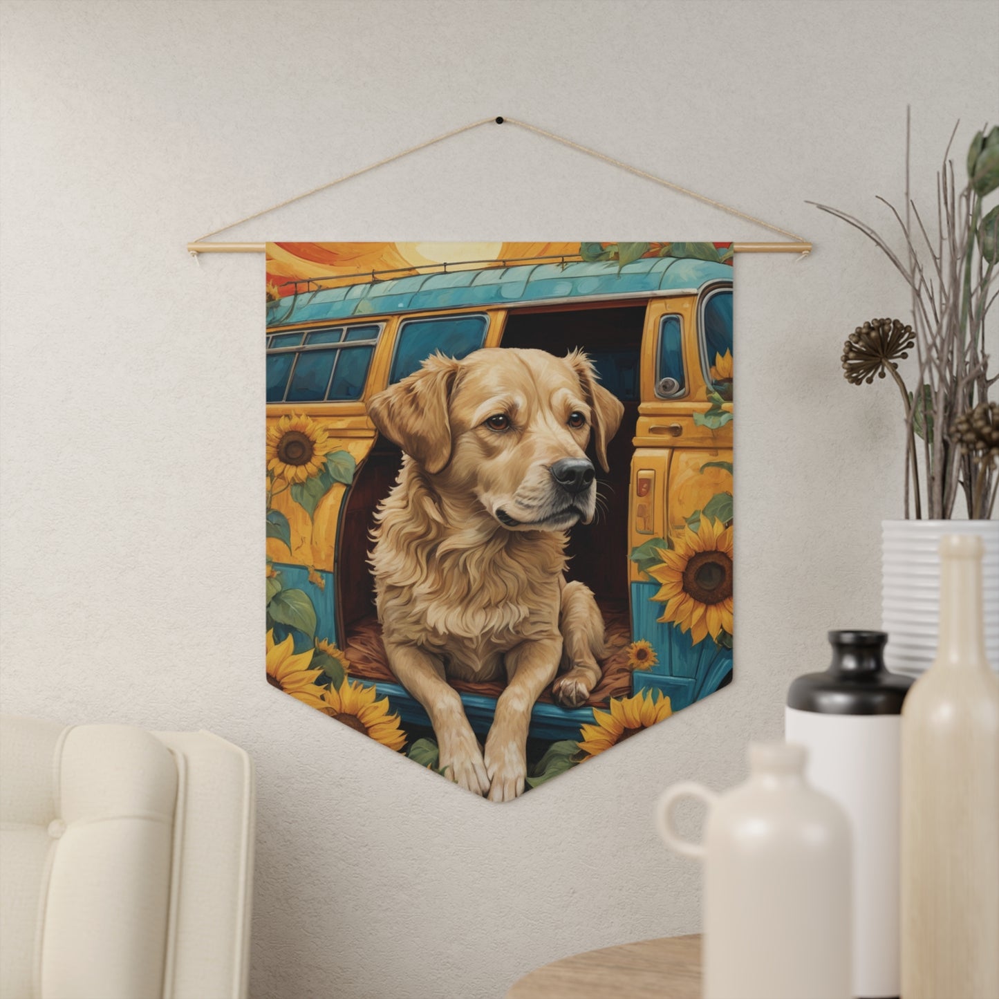 Sunflower Goddess Wall Pennant 14