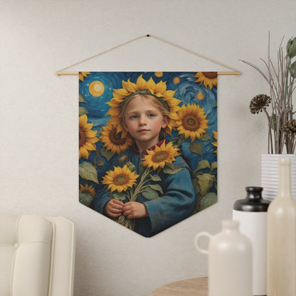 Sunflower Goddess Wall Pennant 12
