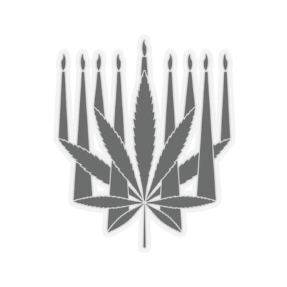 MENORAHJUANA STICKER - Kiss-Cut Stickers