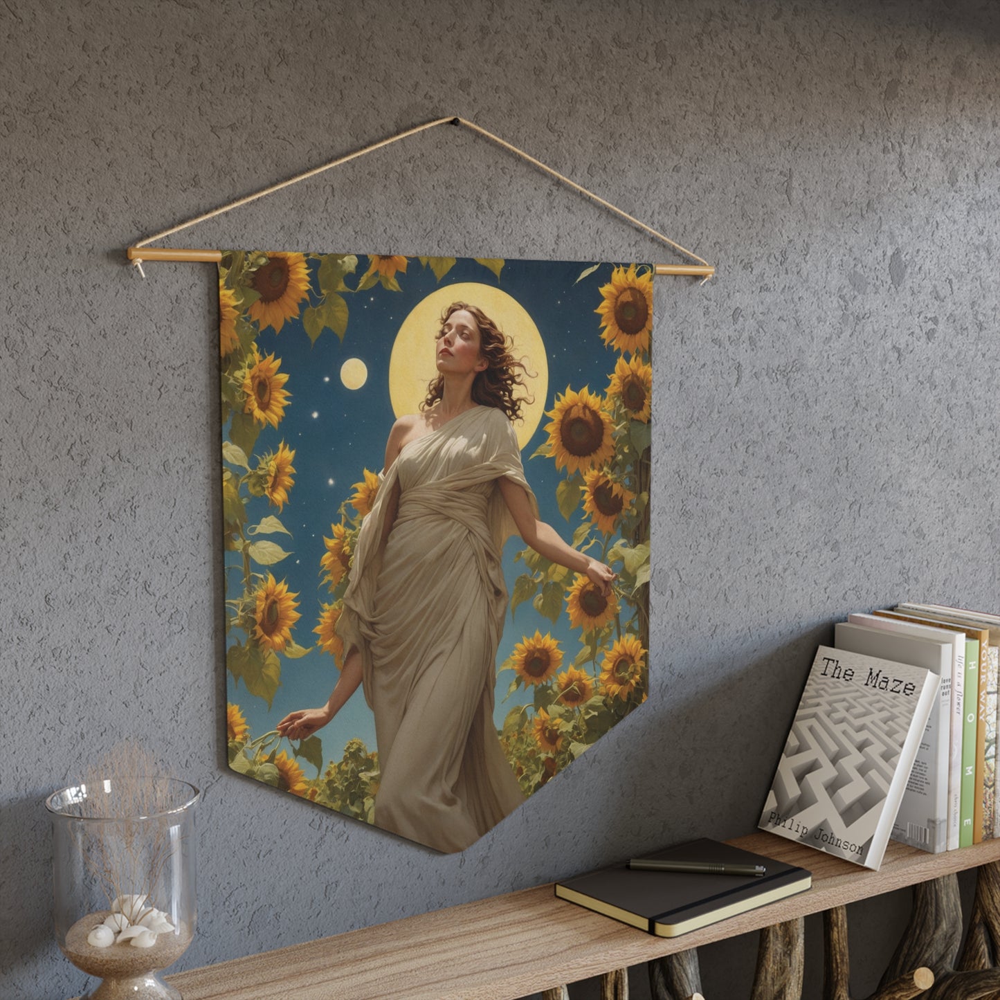 Sunflower Goddess Wall Pennant 2