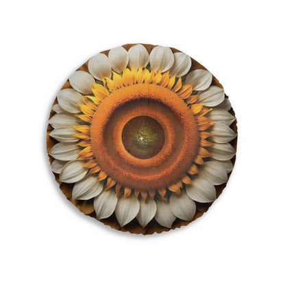 Sunflower Tufted Pillow