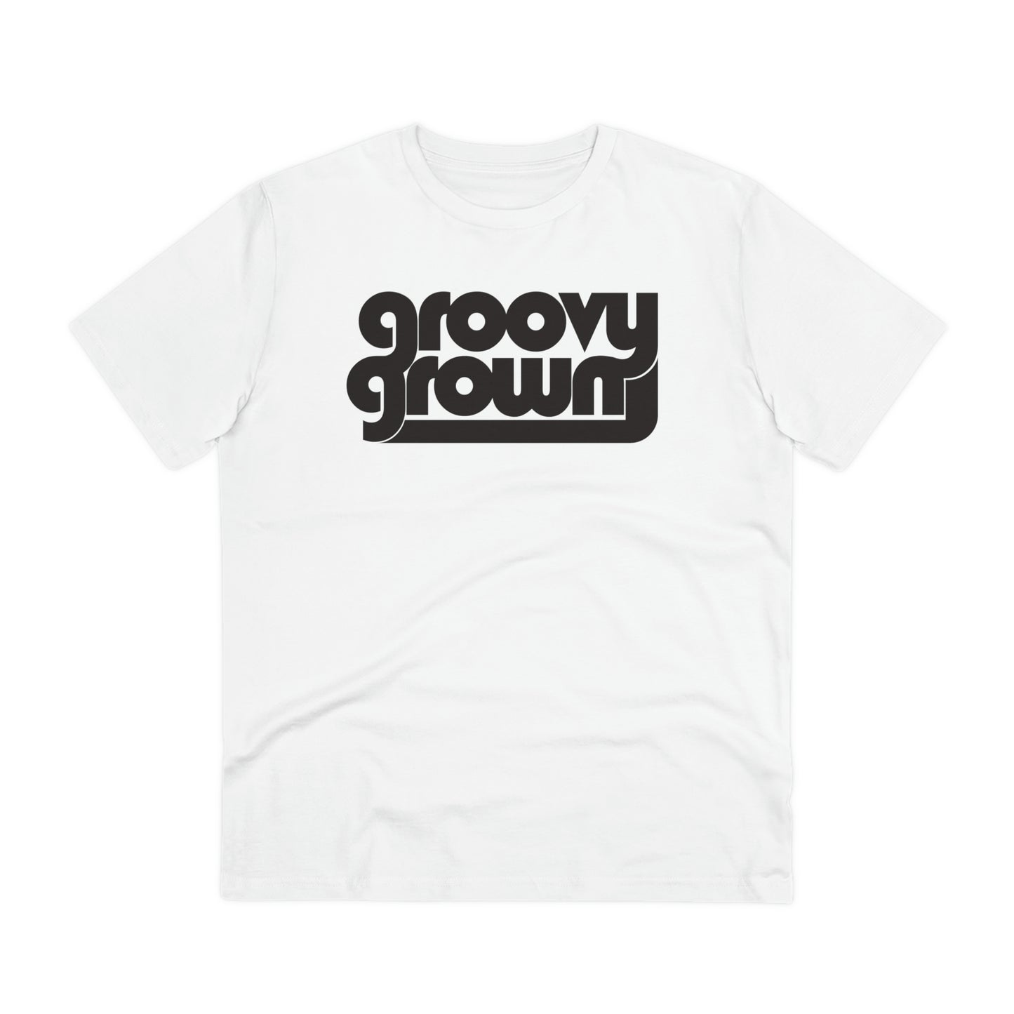 GROOVY GROWN - BLACK LOGO - Organic Creator T-shirt - Unisex