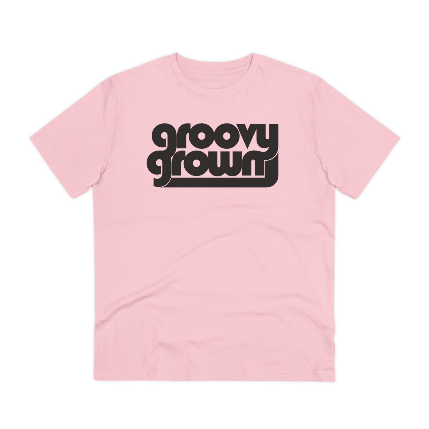 GROOVY GROWN - BLACK LOGO - Organic Creator T-shirt - Unisex