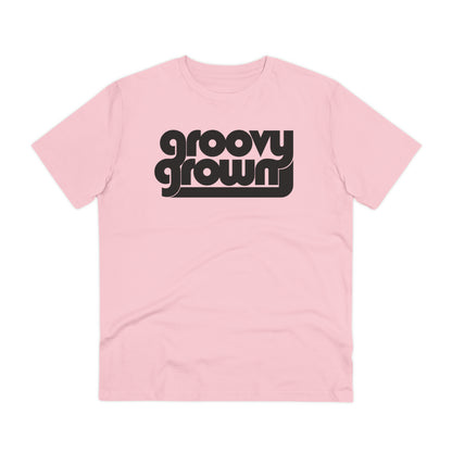 GROOVY GROWN - BLACK LOGO - Organic Creator T-shirt - Unisex