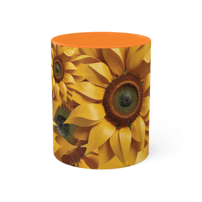 SUNFLOWER - Colorful Mugs, 11oz